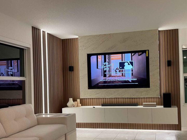 Custom TV Wall Installation & Fireplaces - All Colors Projects